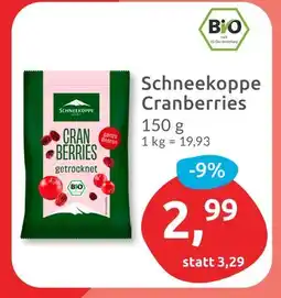 Budni Schneekoppe cranberries getrocknet Angebot