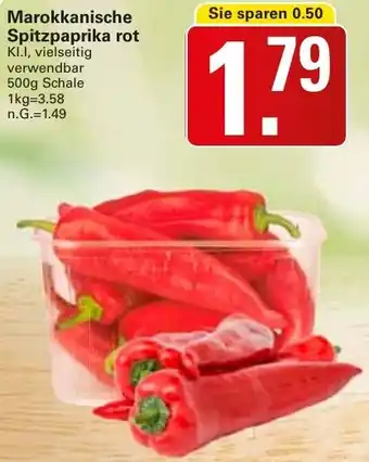 WEZ Marokkanische Spitzpaprika rot Angebot