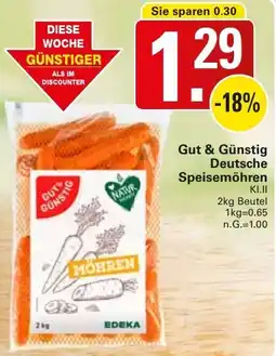 WEZ Gut & Günstig Deutsche Speisemöhren Angebot