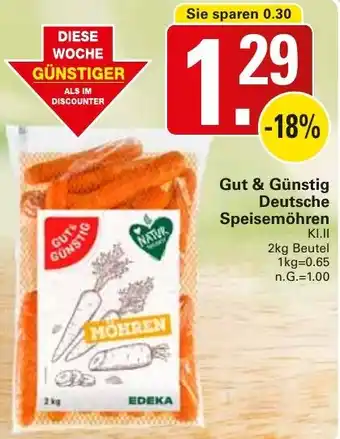 WEZ Gut & Günstig Deutsche Speisemöhren Angebot