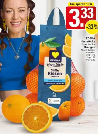 WEZ EDEKA Herzstücke Spanische Orangen Angebot