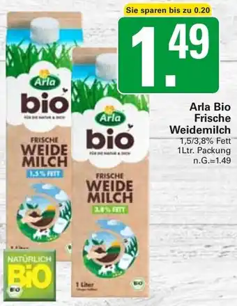 WEZ Arla Bio Frische Weidemilch Angebot