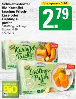 WEZ Schwarmstedter Bio Kartoffeltaschen Frischkäse oder Lieblingspuffer Angebot