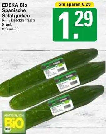 WEZ EDEKA Bio Spanische Salatgurken Angebot