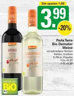 WEZ Perla Terra Bio Demeter Weine Angebot