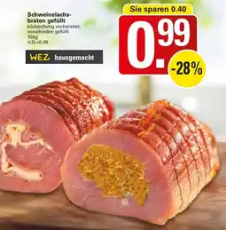 WEZ Schweinelachsbraten gefüllt Angebot