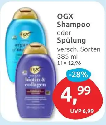 Budni OGX Shampoo oder Spülung Angebot