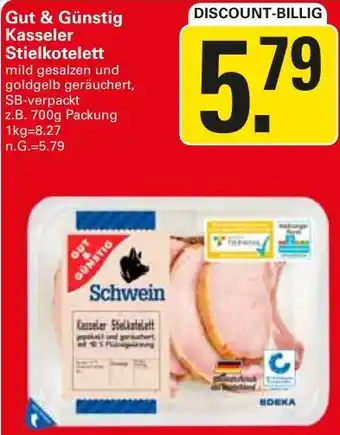 WEZ Gut & Günstig Kasseler Stielkotelett Angebot