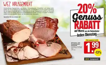 WEZ Schweine- oder Kasselerbraten Aufschnitt Angebot