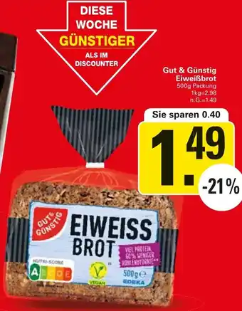 WEZ Gut & Günstig Eiweißbrot Angebot