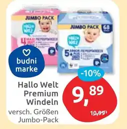 Budni Hallo Welt Premium Windeln Angebot