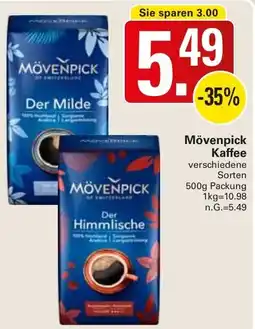 WEZ Mövenpick Kaffee Angebot