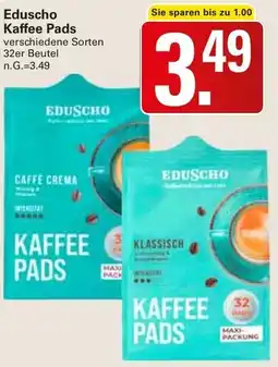 WEZ Eduscho Kaffee Pads Angebot