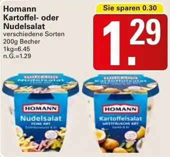 WEZ Homann Kartoffel- oder Nudelsalat Angebot