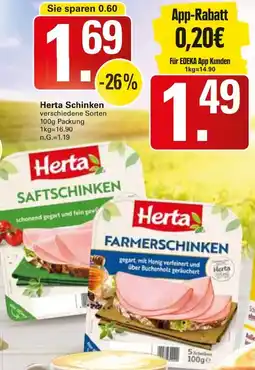 WEZ Herta Schinken Angebot