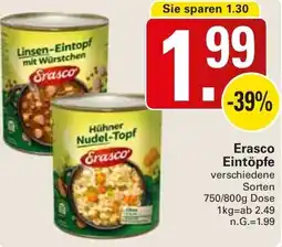 WEZ Erasco Eintöpfe Angebot