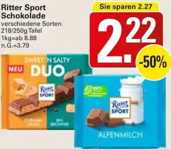 WEZ Ritter Sport Schokolade Angebot