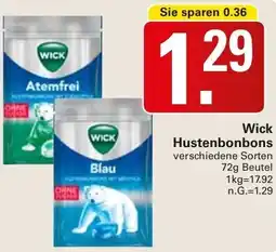 WEZ Wick Hustenbonbons Angebot