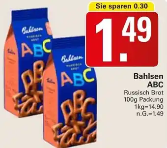 WEZ Bahlsen ABC Russisch Brot Angebot