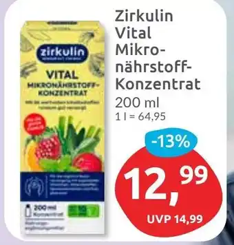 Budni Zirkulin Vital Mikronährstoff- Konzentrat Angebot