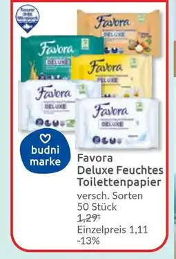 Budni Favora Deluxe Feuchtes Toilettenpapier Angebot