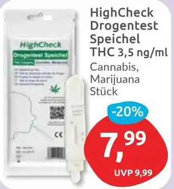 Budni HighCheck Drogentest Speichel THC 3,5 ng/ml Angebot