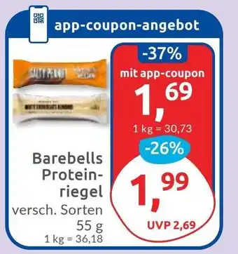 Budni Barebells Proteinriegel Angebot