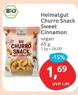 Budni Heimatgut Churro Snack Sweet Cinnamon Angebot