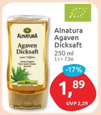 Budni Alnatura Agaven Dicksaft Angebot