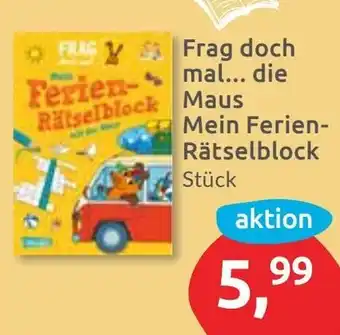 Budni Frag doch Ferien-mal... die Rätselblock Maus Mein Ferien- Rätselblock Stück Angebot