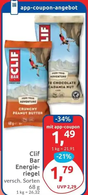 Budni Clif Bar Energieriegel Angebot