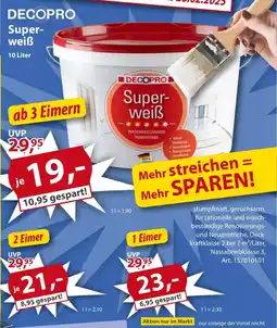 Sonderpreis Baumarkt DECOPRO Superweiß Angebot