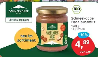 Budni Schneekoppe Haselnussmus Angebot