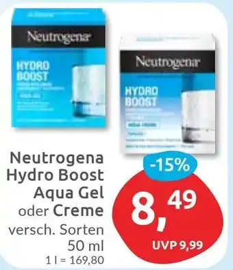 Budni Neutrogena Hydro Boost Aqua Gel oder Creme Angebot