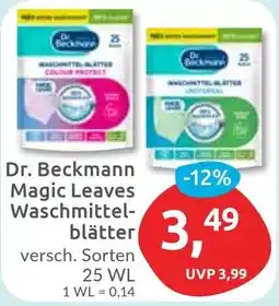 Budni Dr. Beckmann Magic Leaves Waschmittelblätter Angebot