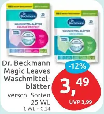 Budni Dr. Beckmann Magic Leaves Waschmittelblätter Angebot