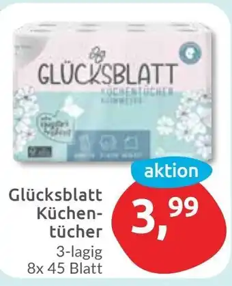 Budni Glücksblatt Küchentücher Angebot