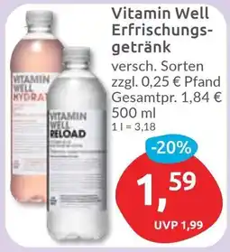 Budni Vitamin Well Erfrischungsgetränk Angebot