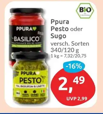 Budni Ppura Pesto oder Sugo Angebot