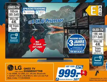 expert Techno Land LG QNED TV 65QNED87T6B Angebot