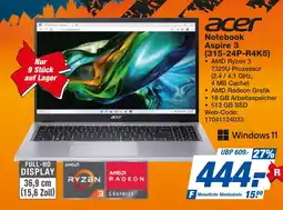 expert Techno Land acer Notebook Aspire 3 (315-24P-R4K5) Angebot