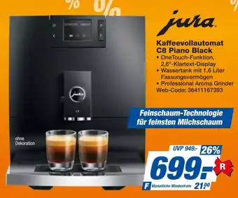 expert Techno Land jura Kaffeevollautomat C8 Piano Black Angebot