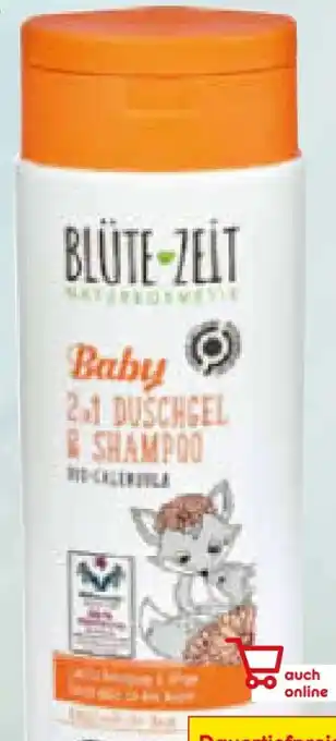 Netto Marken-Discount Blütezeit Naturkosmetik Baby 2in1 Duschgel & Shampoo Angebot