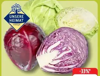 Edeka Unsere Heimat Echt & Gut Rotkraut Angebot