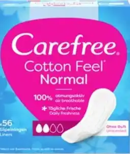 Scheck-in-Center Carefree Cotton Feel Normal Slipeinlagen Angebot