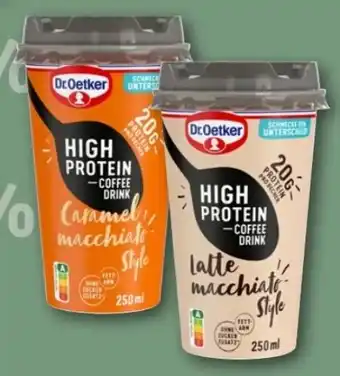 REWE Center Dr. Oetker High Protein Coffee Drink Latte Macchiato Angebot