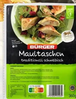 nahkauf Bürger Schwäbische traditionell Maultaschen Angebot