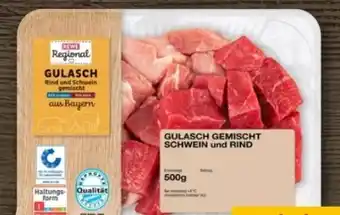 REWE Center Rewe Regional Gulasch gemischt Angebot