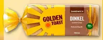 REWE Center Golden Toast Dinkelharmonie Sandwichtoast Angebot