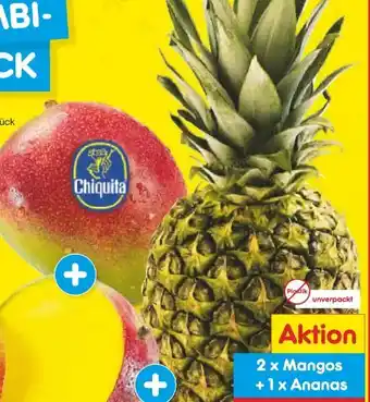 Netto Marken-Discount Ananas + Mango Kombipack Angebot